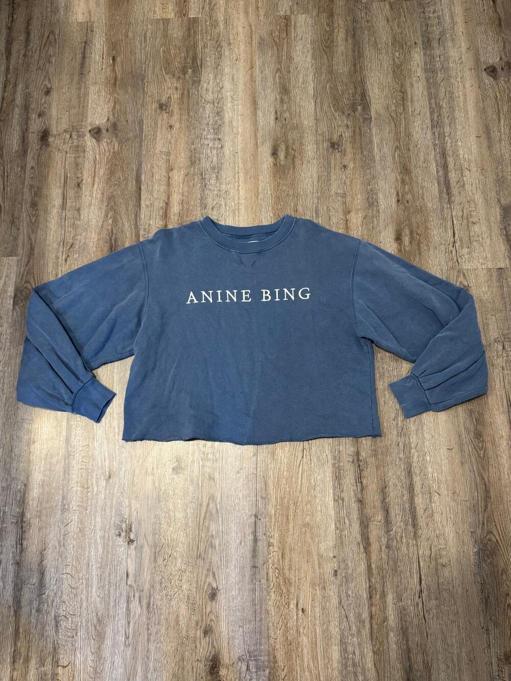 Anine Bing Women’s Cropped Sweatshirt Size Small